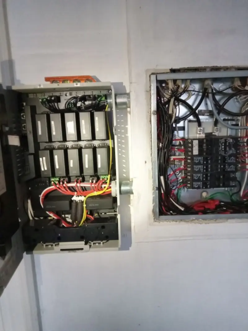 Electrical panel upgrade completed for Security Camera Wiring in Running Springs
